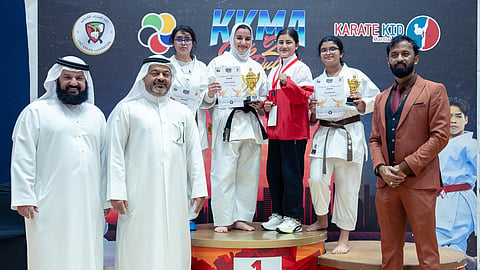 Certificates were distributed excellence in karate training