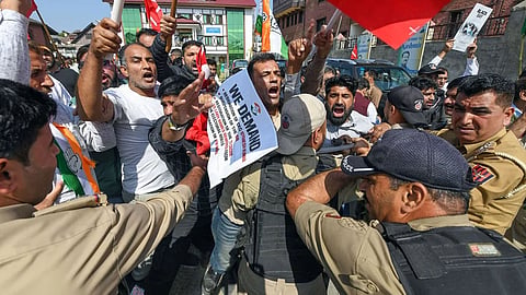 india bloc protest march to supreme court on october 12