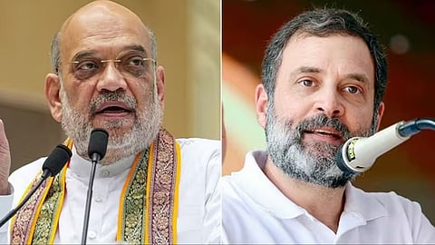 union home minister amit shah against rahul gandhi and congress