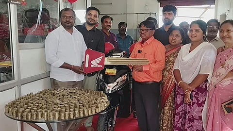 Telangana man buys Honda Activa using ten-rupee coins; counting alone took two hours