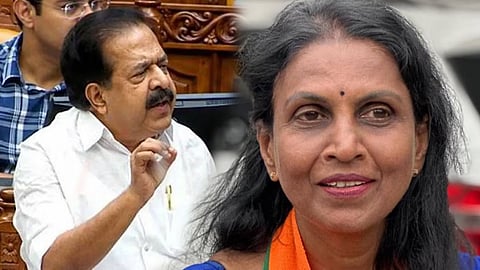 Ramesh Chennithala says the former DGP sreelekha has some serious issue