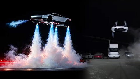 elon musk tesla flying car