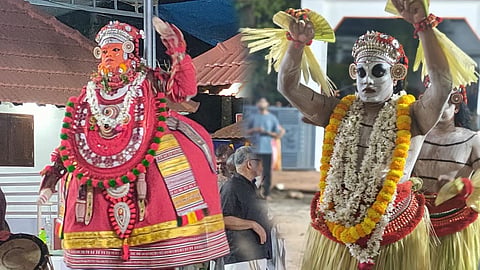 Gulikan Dancing on Stilts, Kuttichathan Collapsing|The Theyyam Season Unfolds-2