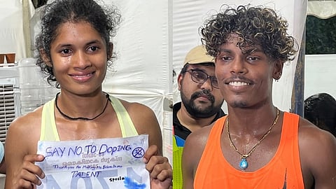 kerala school athletics meet atul rituparna 100 m record