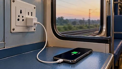 Mobile charging is not permitted on trains between 11 PM and 5 AM.