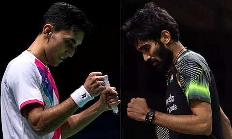 Lakshya Sen  and  Kidambi Srikanth 