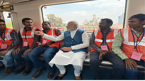 PM inaugurates new Metro line in Bengaluru