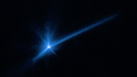 Hubble captures a time-lapse movie of DART collision: NASA