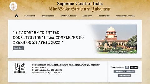 SC dedicates to public web page containing details of Kesavananda Bharati case verdict