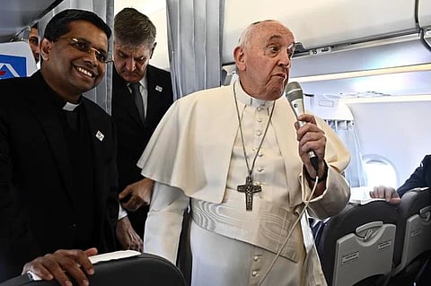 Pope in Hungary urges Europe to unite to end war next door 