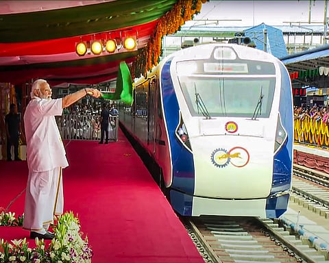 PM Modi flags off Kerala's first Vande Bharat Express train 