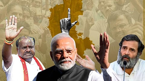 Exit polls give edge to Cong in high-stakes Karnataka battle