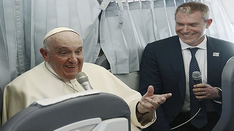 Pope speaks of secret peace 'mission,' help for Ukraine kids