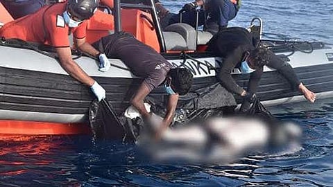 Sri Lanka Navy recovers 14 bodies from the capsized Chinese fishing vessel 