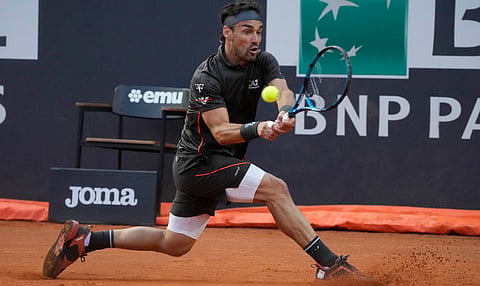 Veterans shine at Italian Open as Fognini beats Murray; Wawrinka advances 