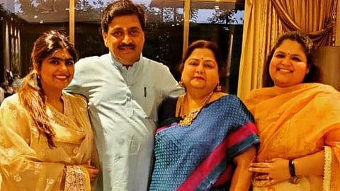 Hoarding declaring Congress leader Ashok Chavan's daughters as 'would-be MLAs' crops up