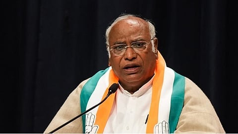 Congress president Mallikarjun Kharge 