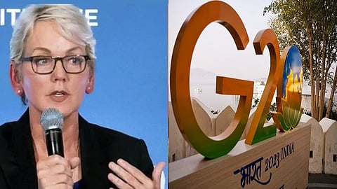United States Secretary of Energy Jeniffer Granholm at G20 Panaji, Goa