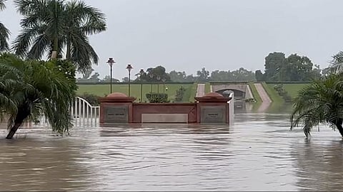 
Flooded Rajghat area
