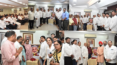 Various still from the Oommen Chandy remembrance programme.