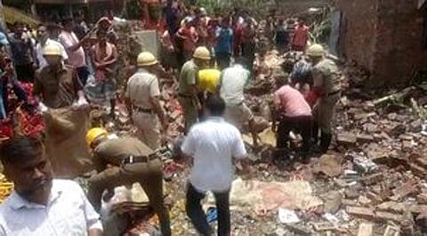 Firecracker blast site in West Bengal