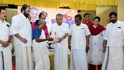 Kerala CM distiributes Onam gift to senior citizens of Scheduled Tribes