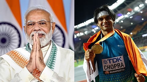 PM Modi congratulates Neeraj Chopra, World Champion - Javelin throw