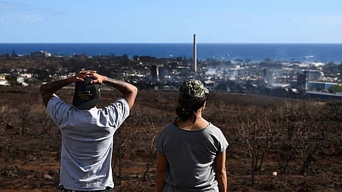 Aftermaths of Hawaii wildfire
