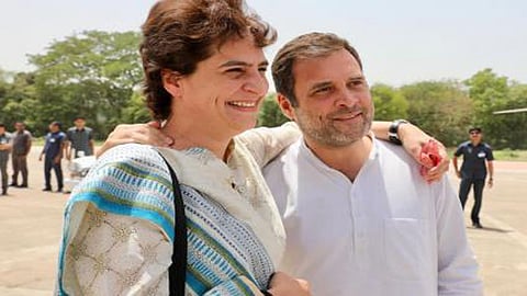 Priyanka with Rahul Gandhi