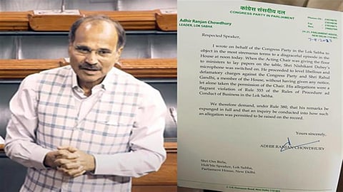 Congress leader in Lok Sabha Adhir Ranjan Chowdhury