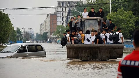Heavy rain in Beijing