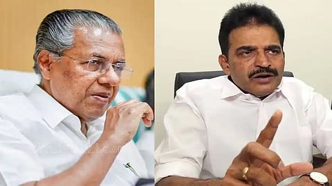 Kerala CM Pinarayi Vijayan and Congress leader K C Venugopal
