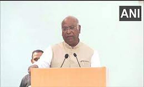  Congress president Mallikarjun Kharge