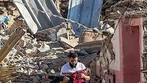 View from Morocco earthquake site