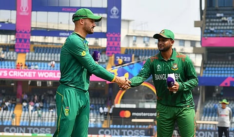 South Africa opt to bat against Bangladesh