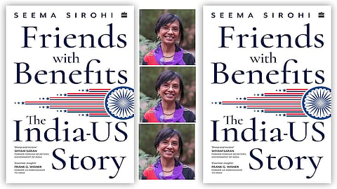 Indian American author Seema Sirohi and her book Friends with Benefits