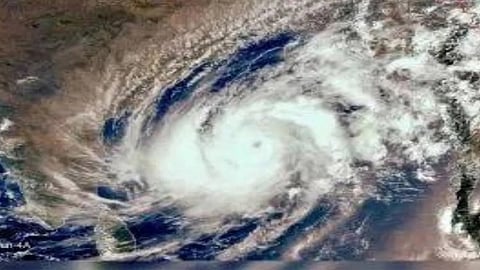Formation of cyclone storm in Arabian sea