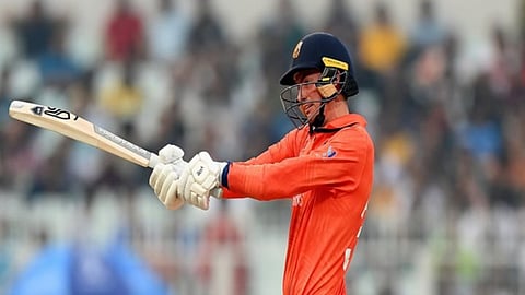 Scott Edwards' half century powers Netherlands to 229 against Bangladesh