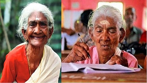 Karthyayani Amma - the oldest learner under the Kerala State Literacy Mission