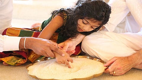 Vidhyarambam in Kerala