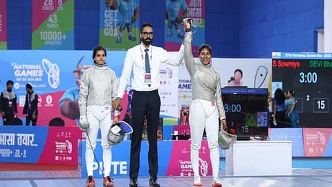 National Games: Olympian fencer Bhavani Devi continues domination, hosts Goa win first gold medal