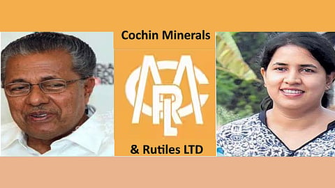 Kerala CM P Vijayan's daughter Veena and her activities with Cochin Minerals and Rutiles Ltd