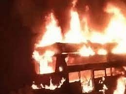 30 Injured as Bus Catches Fire in Bengal on Odisha-Bound Route