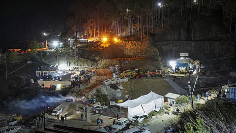 Rescue operation at the collapsed Silkyara tunnel