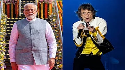 PM Narendra Modi and Rockstar Mick Jagger