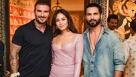 Shahid, Mira pose with their "teenage crush" David Beckham