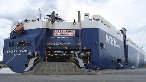 Israeli cargo ship operated by Japanese group, NYK Line