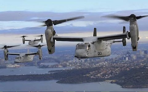 U.S. military Osprey crashes off Japan, 