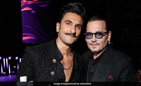 Ranveer Singh and  Johnny Depp