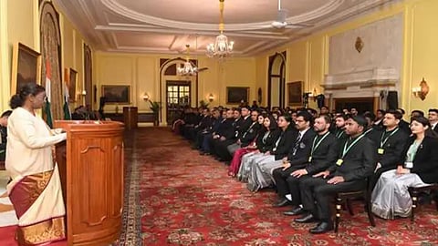 President Droupadi Murmu to a group of young civil servants
